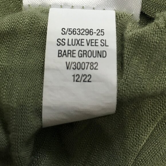 Old Navy Luxe women's green t-shirt short sleeve v- neck size medium - Picture 5 of 7